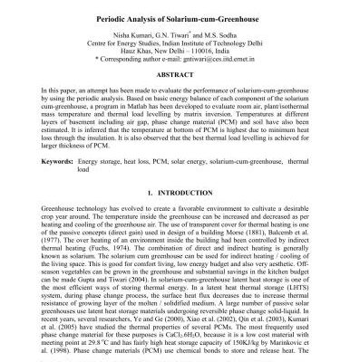خرید و دانلود نسخه کامل کتاب Periodic analysis of solarium-cum-greenhouse (Периодический анализ солнечной теплицы)