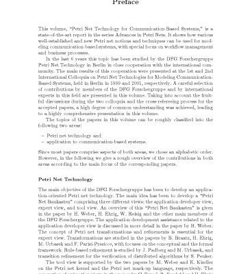 خرید و دانلود نسخه کامل کتاب Petri Net Technology for Communication-Based Systems: Advances in Petri Nets