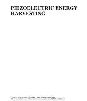 خرید و دانلود نسخه کامل کتاب Piezoelectric Energy Harvesting