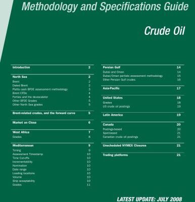 خرید و دانلود نسخه کامل کتاب Platts, Methodology and Specifications Guide, Crude Oil