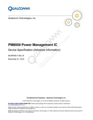 خرید و دانلود نسخه کامل کتاب PM8909 Power Management IC Device Specification (Advance Information)_6906828a5a025.jpeg خرید و دانلود نسخه کامل کتاب PM8909 Power Management IC Device Specification (Advance Information)