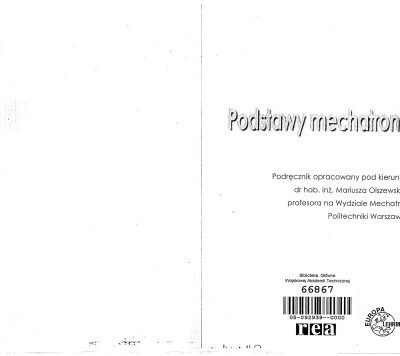خرید و دانلود نسخه کامل کتاب Podstawy mechatroniki