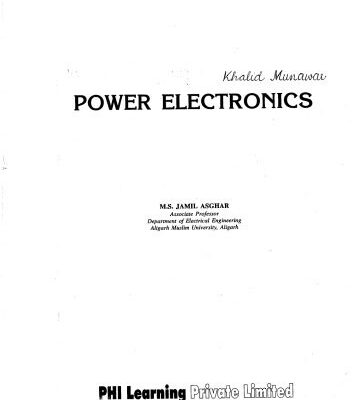 خرید و دانلود نسخه کامل کتاب POWER ELECTRONICS