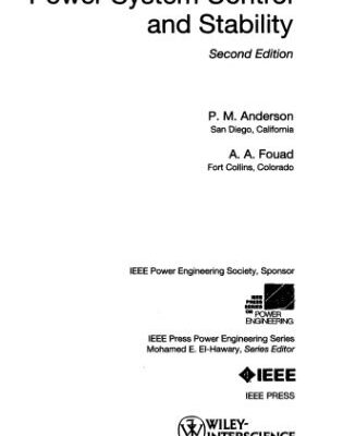 خرید و دانلود نسخه کامل کتاب Power System Control and Stability: 2nd Ed
