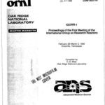 خرید و دانلود نسخه کامل کتاب Proceeding International Group on Research Reactor 1 (IGORR 1990)