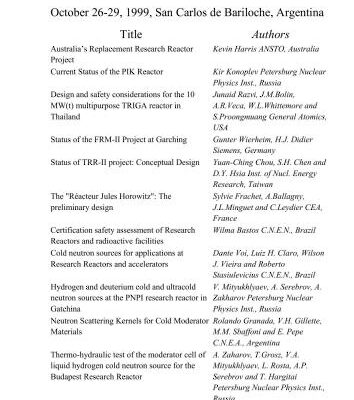 خرید و دانلود نسخه کامل کتاب Proceeding International Group on Research Reactor 7 (IGORR 1999)