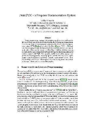 خرید و دانلود نسخه کامل کتاب ProgDOC – a program documentation system
