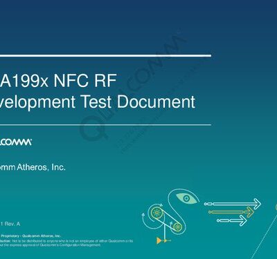 خرید و دانلود نسخه کامل کتاب QCA199x NFC RF Development Test Document
