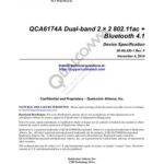 خرید و دانلود نسخه کامل کتاب QCA6174A Dual-band 2 × 2 802.11ac + Bluetooth 4.1 Device Specification