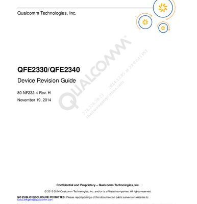 خرید و دانلود نسخه کامل کتاب QFE2330/QFE2340 Device Revision Guide
