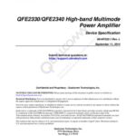 خرید و دانلود نسخه کامل کتاب QFE2330/QFE2340 High-band Multimode Power Amplifier
