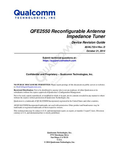 خرید و دانلود نسخه کامل کتاب QFE2550 Reconfigurable Antenna Impedance Tuner Device Revision Guide_69067482d04e0.jpeg خرید و دانلود نسخه کامل کتاب QFE2550 Reconfigurable Antenna Impedance Tuner Device Revision Guide