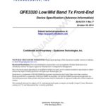 خرید و دانلود نسخه کامل کتاب QFE3320 Low/Mid Band Tx Front-End Device Specification (Advance Information)
