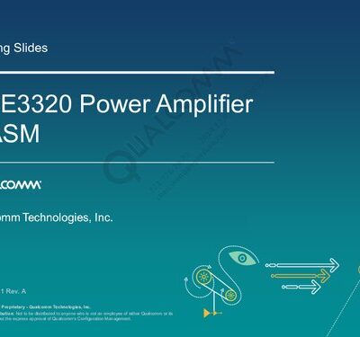 خرید و دانلود نسخه کامل کتاب QFE3320 Power Amplifier + ASM