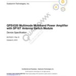خرید و دانلود نسخه کامل کتاب QFE4320 Multimode Multiband Power Amplifier with SP16T Antenna Switch Module Device Specification
