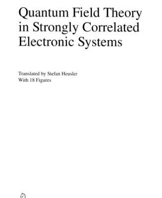 خرید و دانلود نسخه کامل کتاب QFT in strongly correlated electronic systems