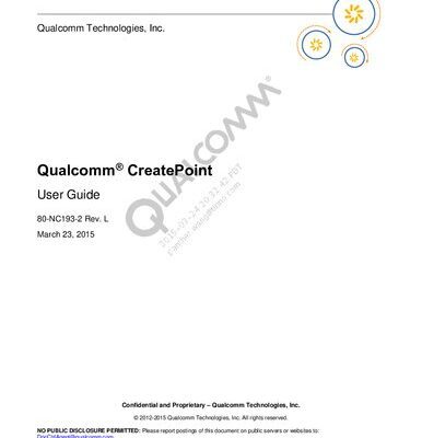 خرید و دانلود نسخه کامل کتاب Qualcomm® CreatePoint user Guide