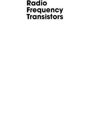 خرید و دانلود نسخه کامل کتاب Radio Frequency Transistors. Principles and Practical Applications