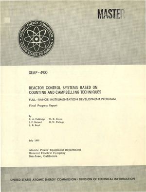 خرید و دانلود نسخه کامل کتاب Reactor Control Systen Based on Counting and Campbelling Techniques