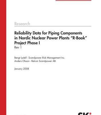 خرید و دانلود نسخه کامل کتاب Reliability Data for Piping Components in Nordic Nuclear Power Plants R-Book Project Phase I