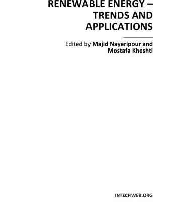 خرید و دانلود نسخه کامل کتاب Renewable Energy – Trends and Applns