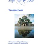 خرید و دانلود نسخه کامل کتاب Research Reactor Fuel Management 10 (RRFM 2006)