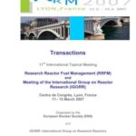 خرید و دانلود نسخه کامل کتاب Research Reactor Fuel Management 11 (RRFM 2007)