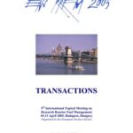 خرید و دانلود نسخه کامل کتاب Research Reactor Fuel Management 9 (RRFM 2005)