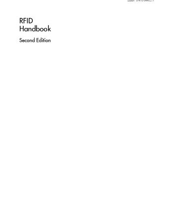خرید و دانلود نسخه کامل کتاب RFID Handbook: Fundamentals and Applications in Contactless Smart Cards and Identification, Second Edition