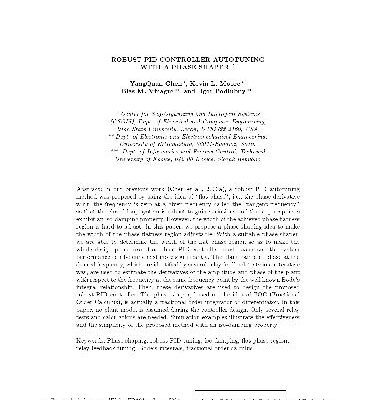 خرید و دانلود نسخه کامل کتاب Robust PID controller autotuning with a phase shaper