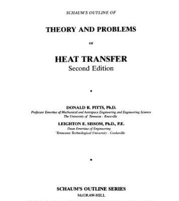 خرید و دانلود نسخه کامل کتاب Schaum’s Outline of Heat Transfer