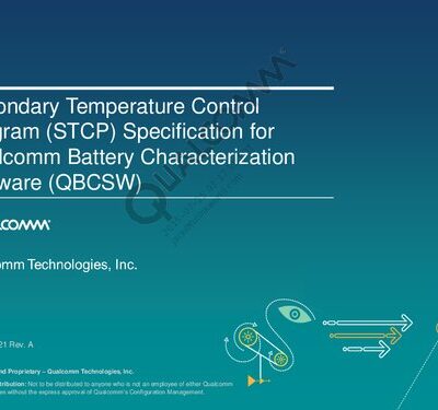 خرید و دانلود نسخه کامل کتاب Secondary Temperature Control Program (STCP) Specification for Qualcomm Battery Characterization Software (QBCSW)