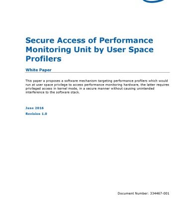خرید و دانلود نسخه کامل کتاب Secure Access of Performance Monitoring Unit by User Space Profilers: White Paper