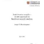 خرید و دانلود نسخه کامل کتاب Semi-invasive attacks  A new approach to hardware security analysis