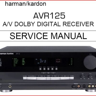 خرید و دانلود نسخه کامل کتاب Service manual Harman-Kardon AVR125
