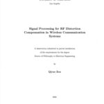 خرید و دانلود نسخه کامل کتاب Signal Processing for RF Distortion Compensation in Wireless Communication Systems