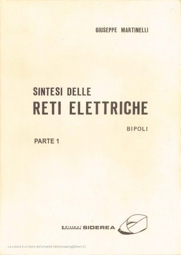 خرید و دانلود نسخه کامل کتاب Sintesi Delle Reti Elettriche I_69096d1499848.jpeg خرید و دانلود نسخه کامل کتاب Sintesi Delle Reti Elettriche I