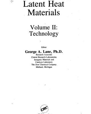 خرید و دانلود نسخه کامل کتاب Solar heat storage: Latent heat materials. Volume 2: Technology (Аккумулирование солнечной энергии: фазопереходные материалы.Том 2: Технология)