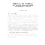 خرید و دانلود نسخه کامل کتاب Solutions to Problems from Essentials of Electronic Testing