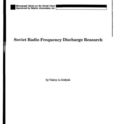 خرید و دانلود نسخه کامل کتاب Soviet Radio Frequency Discharge Research