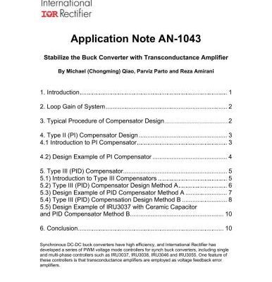 خرید و دانلود نسخه کامل کتاب Stabilize the Buck Converter with Transconductance Amplifier