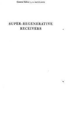 خرید و دانلود نسخه کامل کتاب Super – Regenerative Receivers