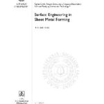 خرید و دانلود نسخه کامل کتاب Surface engeneering in sheet metal forming