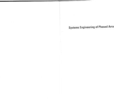 خرید و دانلود نسخه کامل کتاب Systems Engineering of Phased Arrays
