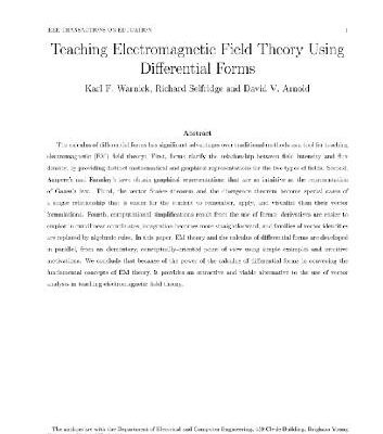 خرید و دانلود نسخه کامل کتاب Teaching Electromagnetic Field Theory Using Differential Forms (IEEE Trans. Educ.)