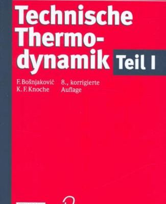 خرید و دانلود نسخه کامل کتاب Technische Thermodynamik. Teil I und Teil II