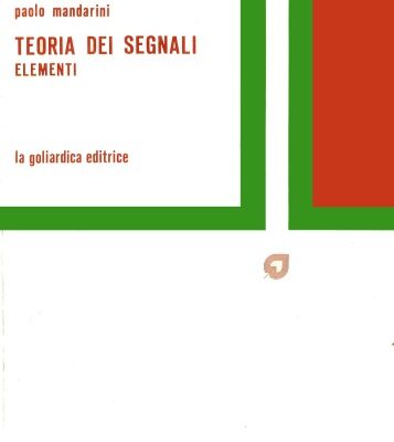 خرید و دانلود نسخه کامل کتاب Teoria dei Segnali, Elementi