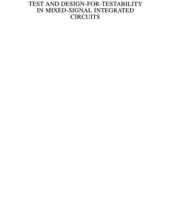 خرید و دانلود نسخه کامل کتاب Test and Design-for-Testability in Mixed-Signal Integrated Circuits