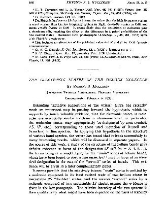 خرید و دانلود نسخه کامل کتاب The Electronic States of the Helium Molecule