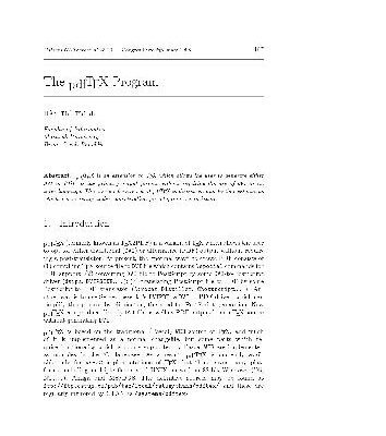 خرید و دانلود نسخه کامل کتاب The PDFTEX program